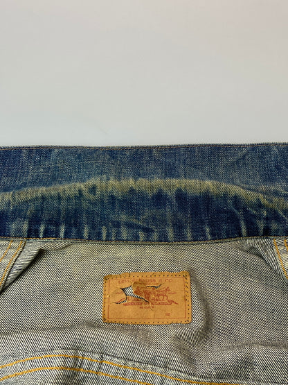 【現状渡し品】【メンズ】 LEVI'S リーバイス 60S 70 505 BIG E DENIM JACKET 60年代 70年代 505 ビッグE 赤タブ デニムジャケット メンズ アウター Gジャン ヴィンテージ 146-261015-em-06-min カラー：インディゴ 万代Net店