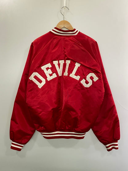 【現状渡し品】【メンズ】 CHALK LINE チョーク ライン 80S NYLON AWARD JACKET 80年代 ナイロン アワード ジャケット メンズ アウター スタジアムジャンパー スタジャン 146-261007-em-36-min サイズ：XL カラー：レッド 万代Net店