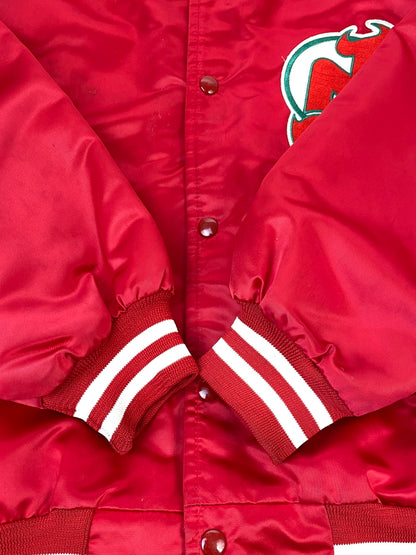 【現状渡し品】【メンズ】 CHALK LINE チョーク ライン 80S NYLON AWARD JACKET 80年代 ナイロン アワード ジャケット メンズ アウター スタジアムジャンパー スタジャン 146-261007-em-36-min サイズ：XL カラー：レッド 万代Net店