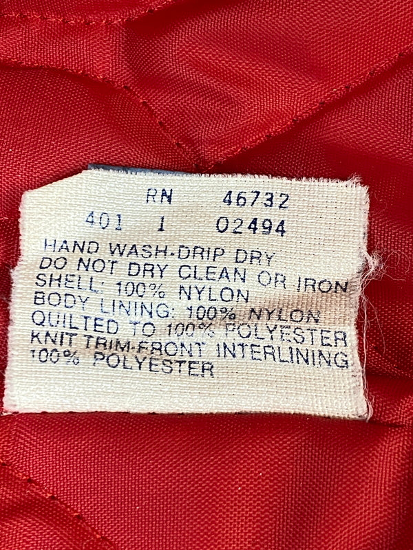 【現状渡し品】【メンズ】 CHALK LINE チョーク ライン 80S NYLON AWARD JACKET 80年代 ナイロン アワード ジャケット メンズ アウター スタジアムジャンパー スタジャン 146-261007-em-36-min サイズ：XL カラー：レッド 万代Net店