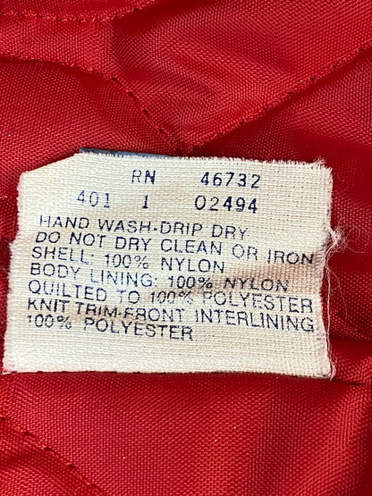 【現状渡し品】【メンズ】 CHALK LINE チョーク ライン 80S NYLON AWARD JACKET 80年代 ナイロン アワード ジャケット メンズ アウター スタジアムジャンパー スタジャン 146-261007-em-36-min サイズ：XL カラー：レッド 万代Net店