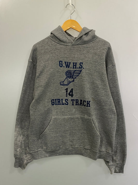【現状渡し品】【メンズ】 RUSSELL ATHLETIC ラッセル アスレチック 80S HOODIE 80年代 フーディー スウェット パーカー メンズ トップス ヴィンテージ 146-261007-em-37-min サイズ：L カラー：グレー 万代Net店