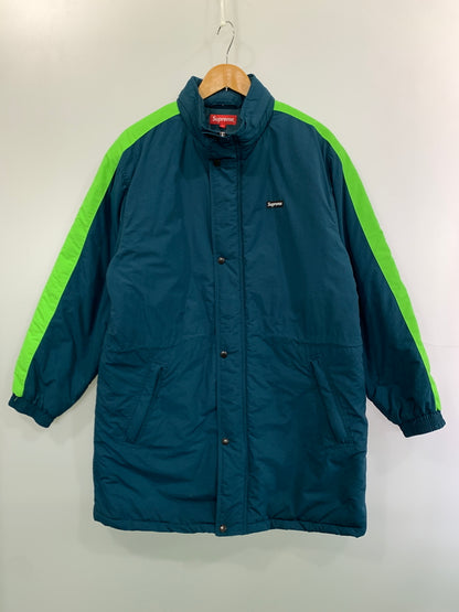 【中古品】【メンズ】 SUPREME シュプリーム 17AW SSTADIUM PARKA スタジアム パーカ ベンチコート スタジャン 142-261007-em-19-min サイズ：M カラー：グリーン系 万代Net店