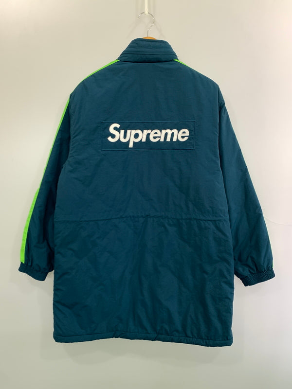 【中古品】【メンズ】 SUPREME シュプリーム 17AW SSTADIUM PARKA スタジアム パーカ ベンチコート スタジャン 142-261007-em-19-min サイズ：M カラー：グリーン系 万代Net店