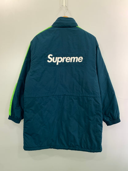 【中古品】【メンズ】 SUPREME シュプリーム 17AW SSTADIUM PARKA スタジアム パーカ ベンチコート スタジャン 142-261007-em-19-min サイズ：M カラー：グリーン系 万代Net店