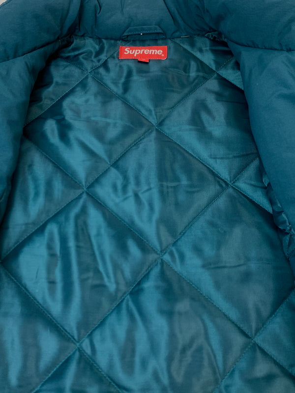 【中古品】【メンズ】 SUPREME シュプリーム 17AW SSTADIUM PARKA スタジアム パーカ ベンチコート スタジャン 142-261007-em-19-min サイズ：M カラー：グリーン系 万代Net店