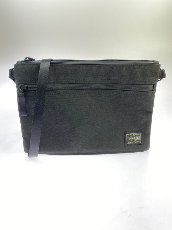【中古品】【メンズ/レディース】 PORTER ポーター HYBRID SACOCHE ハイブリッド サコッシュ 吉田カバン 軽量 薄マチ 188-261008-em-09-min カラー：ブラック 万代Net店