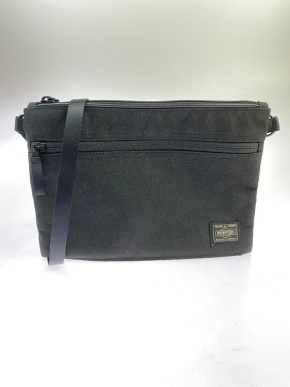 【中古品】【メンズ/レディース】 PORTER ポーター HYBRID SACOCHE ハイブリッド サコッシュ 吉田カバン 軽量 薄マチ 188-261008-em-09-min カラー：ブラック 万代Net店