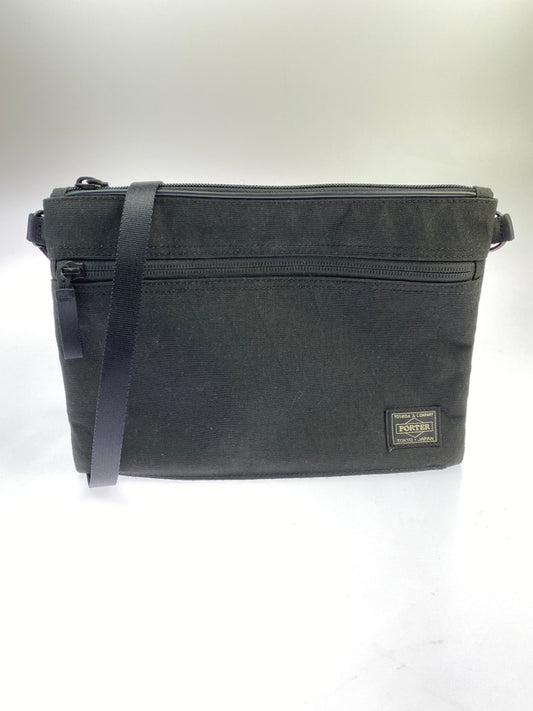 【中古品】【メンズ/レディース】 PORTER ポーター HYBRID SACOCHE ハイブリッド サコッシュ 吉田カバン 軽量 薄マチ 188-261008-em-09-min カラー：ブラック 万代Net店