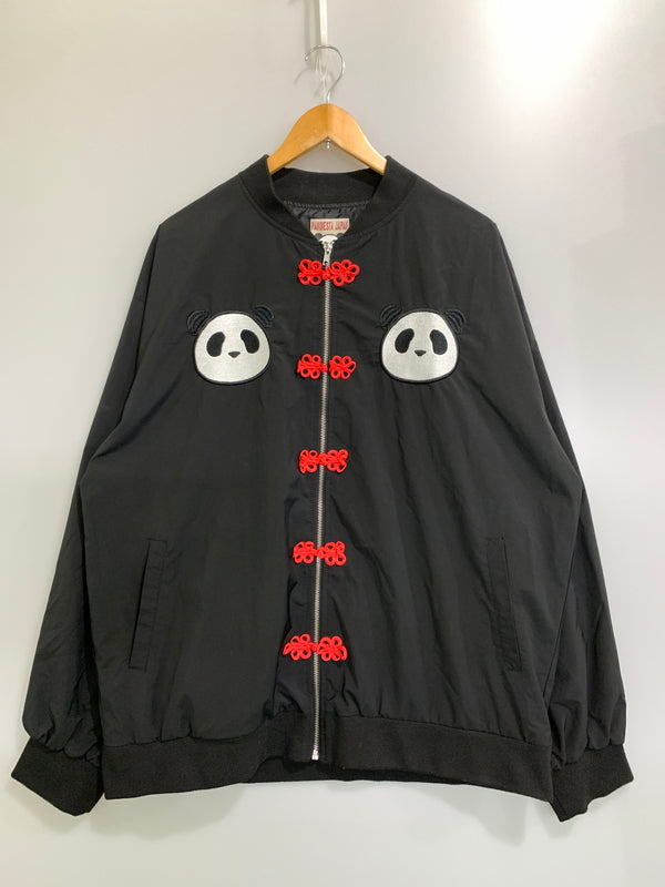 【中古品】【メンズ】 PANDIESTA JAPAN パンディエスタ ジャパン 中華風パンダさんBIGシルエットMA-1 122040 エムエーワン メンズ アウター ブルゾン 刺繍 パンダ 145-261008-em-31-min サイズ：XL カラー：ブラック 万代Net店