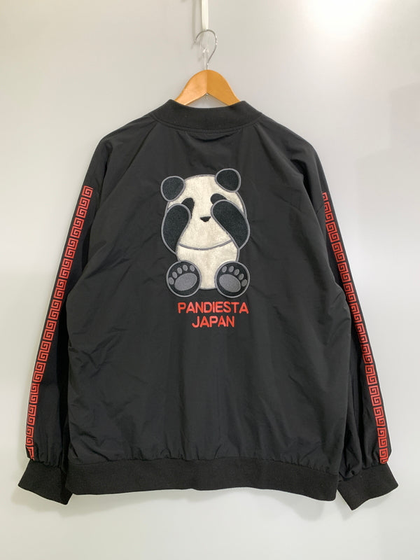 【中古品】【メンズ】 PANDIESTA JAPAN パンディエスタ ジャパン 中華風パンダさんBIGシルエットMA-1 122040 エムエーワン メンズ アウター ブルゾン 刺繍 パンダ 145-261008-em-31-min サイズ：XL カラー：ブラック 万代Net店