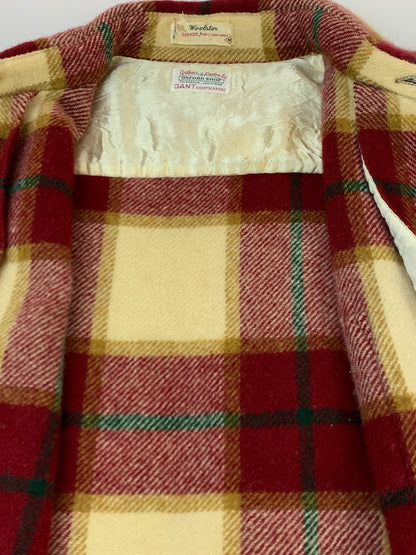 【現状渡し品】【メンズ】 GANT ガント 60-70S WOOL CHECK SHIRT 60年代 70年代 ウール チェック シャツ メンズ 長袖シャツ トップス ヴィンテージ 146-261007-em-20-min サイズ：M カラー：マルチカラー 万代Net店