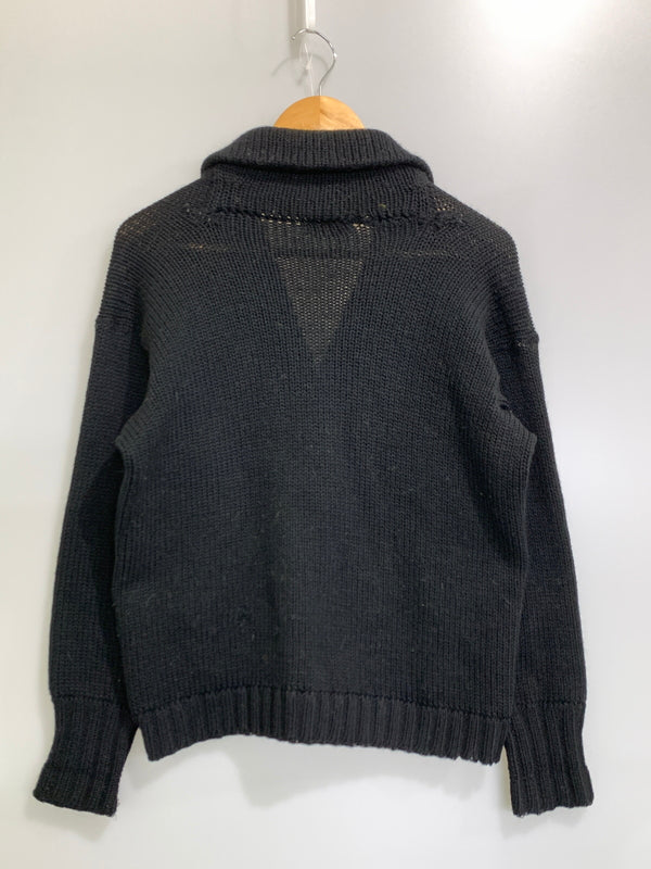 【現状渡し品】【メンズ】 GEISTEX ガイステックス 40'S ローゲージ ショールカラーカーディガン 1940年代 メンズ トップス 146-261008-KS-28-min カラー：ブラック 万代Net店