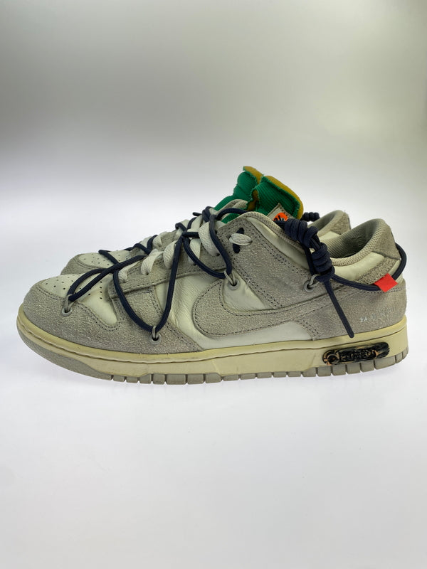 【中古品】【メンズ】 OFF-WHITE×NIKE オフホワイト ナイキ DUNK LOW ダンク ロー DJ0950-115 靴 シューズ スニーカー 160-261011-hu-05-min カラー：SAIL/NEUTRAL GREY-GRIDIRON 万代Net店