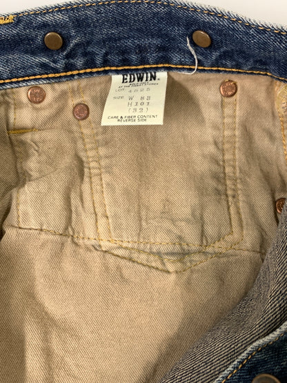 【現状渡し品】【メンズ】 EDWIN エドウィン VINTAGE REPLICA DENIM PANTS 4525 ヴィンテージ レプリカ デニムパンツ メンズ ボトムス ジーンズ ジーパン 157-261008-em-27-min サイズ：32 カラー：インディゴ 万代Net店