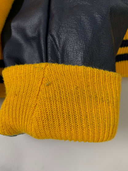 【中古品】【メンズ】 GOLDEN BEAR × ANGEEZE ゴールデンベア アンジーズ STADIUM JACKET スタジアムジャケット メンズ アウター 146-261008-KS-29-min サイズ：M カラー：イエロー/ネイビー 万代Net店