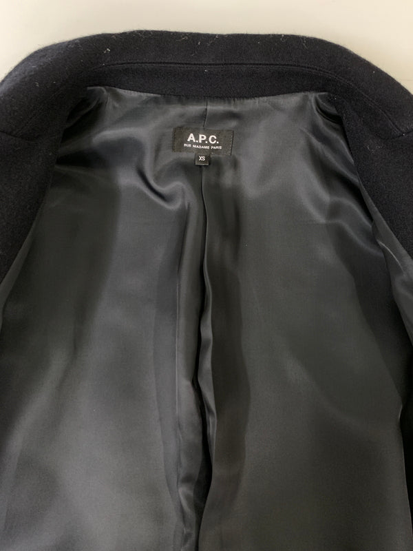 【中古品】【メンズ】 A.P.C. アーペーセー WOOL COAT ウールコート メンズ アウター 141-261005-em-32-min サイズ：XS カラー：ブラック 万代Net店