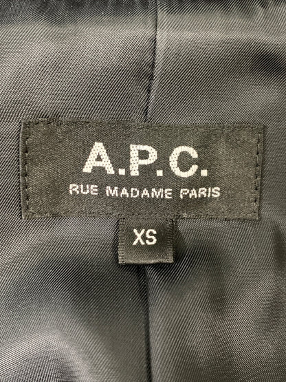 【中古品】【メンズ】 A.P.C. アーペーセー WOOL COAT ウールコート メンズ アウター 141-261005-em-32-min サイズ：XS カラー：ブラック 万代Net店
