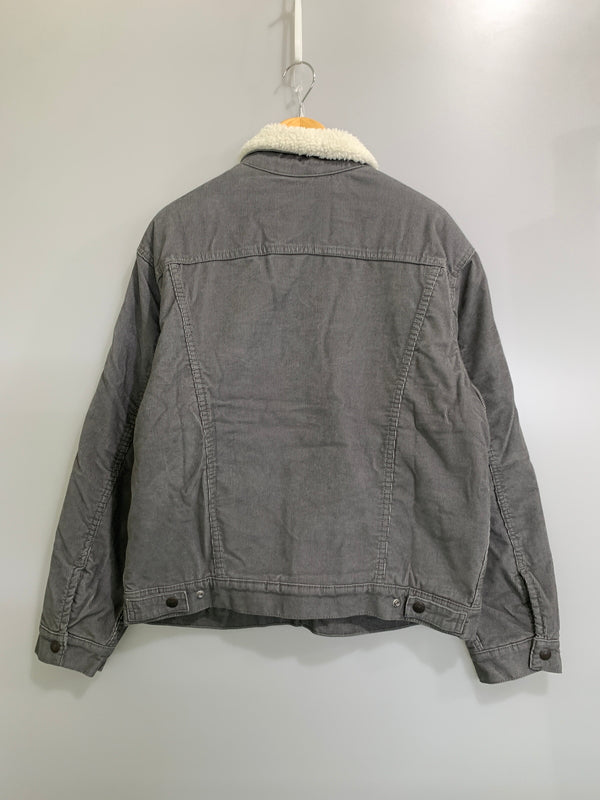 【中古品】【メンズ】 LEVI'S リーバイス BOA JACKET 79129-0033 ボアジャケット 裏ボアトラッカージャケット ブルゾン アウター 147-261010-ta-01-min サイズ：M カラー：グレー 万代Net店