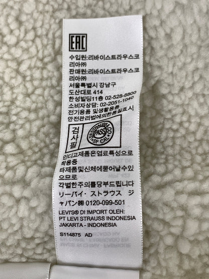 【中古品】【メンズ】 LEVI'S リーバイス BOA JACKET 79129-0033 ボアジャケット 裏ボアトラッカージャケット ブルゾン アウター 147-261010-ta-01-min サイズ：M カラー：グレー 万代Net店