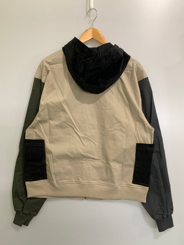 【中古美品】【メンズ】 GYM MASTER ジムマスター ガーメントウォッシュガーデニングパーカー メンズ アウター 144-261008-KS-31-min サイズ：M カラー：ベージュ/ブラック/カーキグリーン 万代Net店
