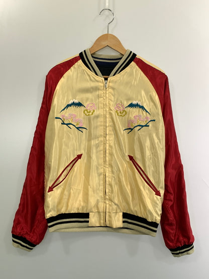 【中古美品】【メンズ】 テーラー東洋 EARLY 1950S STYLE ACETATE SOUVENIR JACKET USS PRINCETON TT15877 スーベニアジャケット スカジャン 145-261016-em-52-min サイズ：Ｍ カラー：ブラック/グレー。ベージュ/レッド 万代Net店