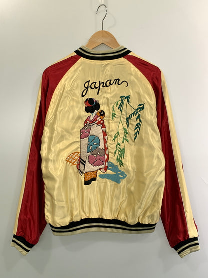 【中古美品】【メンズ】 テーラー東洋 EARLY 1950S STYLE ACETATE SOUVENIR JACKET USS PRINCETON TT15877 スーベニアジャケット スカジャン 145-261016-em-52-min サイズ：Ｍ カラー：ブラック/グレー。ベージュ/レッド 万代Net店