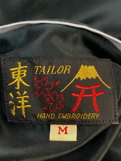 【中古美品】【メンズ】 テーラー東洋 EARLY 1950S STYLE ACETATE SOUVENIR JACKET USS PRINCETON TT15877 スーベニアジャケット スカジャン 145-261016-em-52-min サイズ：Ｍ カラー：ブラック/グレー。ベージュ/レッド 万代Net店