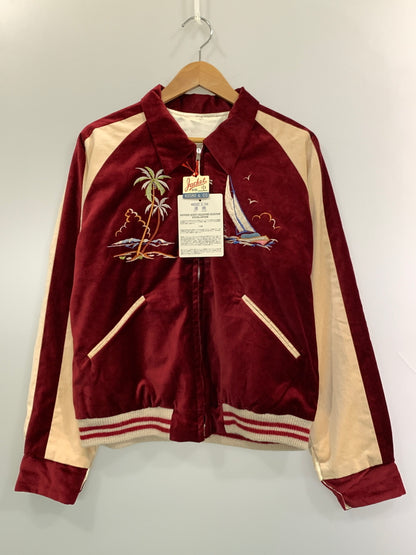 【中古美品】【メンズ】 テーラー東洋 LATE 1950S STYLE SOUVENIR JACKET KOSHO & CO. SPECIAL EDITION GUAM ISLANDS × SEAHORSE TT16010 145-261017-KS-08-min サイズ：中 カラー：ワインレッド/ホワイト 万代Net店