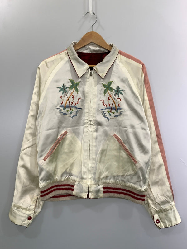 【中古美品】【メンズ】 テーラー東洋 LATE 1950S STYLE SOUVENIR JACKET KOSHO & CO. SPECIAL EDITION GUAM ISLANDS × SEAHORSE TT16010 145-261017-KS-08-min サイズ：中 カラー：ワインレッド/ホワイト 万代Net店