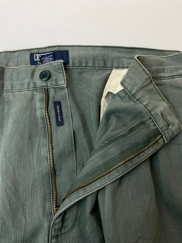 【中古品】【メンズ】 POLO RALPH LAUREN ポロ・ラルフローレン 90S MADE IN MEXICO CHINO PANTS 90年代 メイドイン メキシコ チノパンツ メンズ ヴィンテージ ボトムス チノパン 157-261022-em-60-min サイズ：38×32 カラー：グリーン系 万代Net店