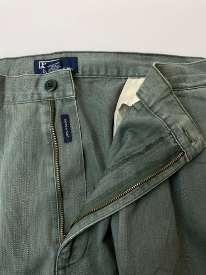 【中古品】【メンズ】 POLO RALPH LAUREN ポロ・ラルフローレン 90S MADE IN MEXICO CHINO PANTS 90年代 メイドイン メキシコ チノパンツ メンズ ヴィンテージ ボトムス チノパン 157-261022-em-60-min サイズ：38×32 カラー：グリーン系 万代Net店