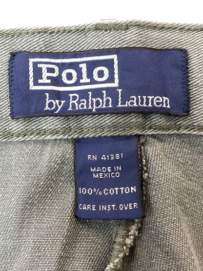 【中古品】【メンズ】 POLO RALPH LAUREN ポロ・ラルフローレン 90S MADE IN MEXICO CHINO PANTS 90年代 メイドイン メキシコ チノパンツ メンズ ヴィンテージ ボトムス チノパン 157-261022-em-60-min サイズ：38×32 カラー：グリーン系 万代Net店