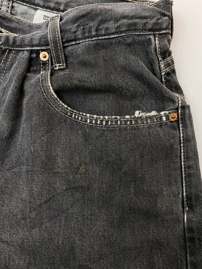【ジャンク品】【メンズ】 LEVI'S リーバイス 569 LOOSE STRAIGHT JEANS ルーズ ストレート ジーンズ メンズ ボトムス ジーパン 157-261022-em-62-min サイズ：34×34 カラー：インディゴブラック 万代Net店