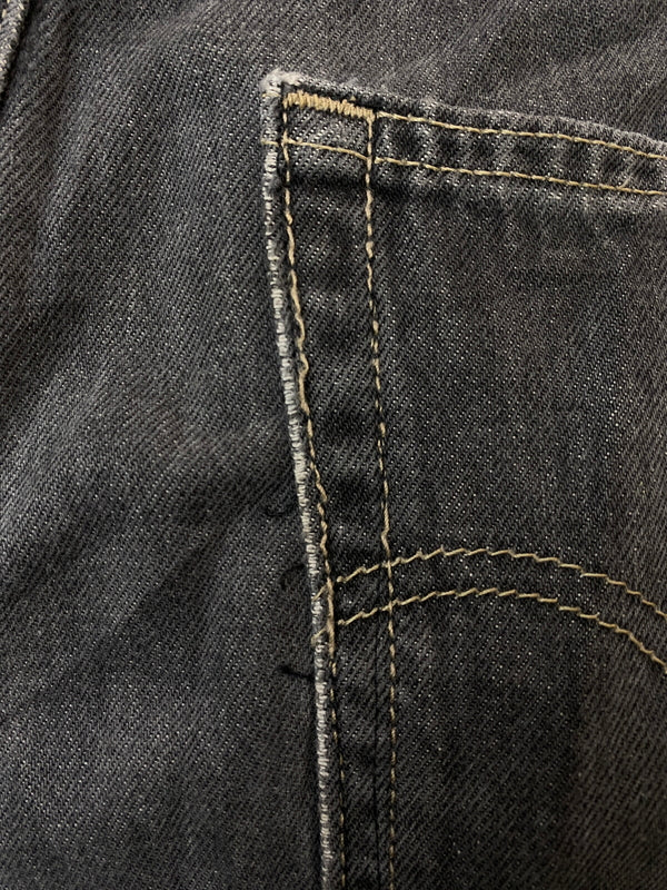 【ジャンク品】【メンズ】 LEVI'S リーバイス 569 LOOSE STRAIGHT JEANS ルーズ ストレート ジーンズ メンズ ボトムス ジーパン 157-261022-em-62-min サイズ：34×34 カラー：インディゴブラック 万代Net店