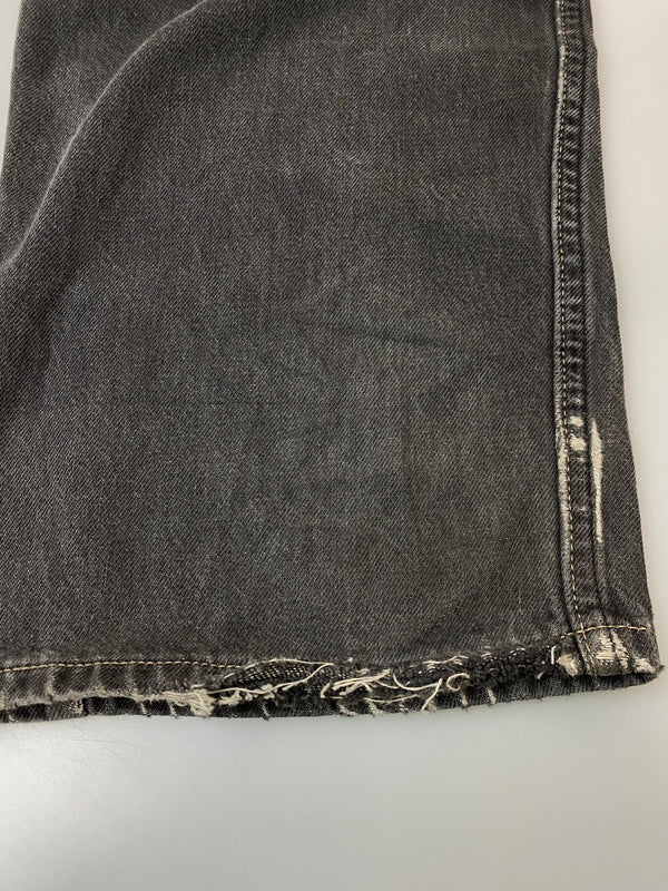 【ジャンク品】【メンズ】 LEVI'S リーバイス 569 LOOSE STRAIGHT JEANS ルーズ ストレート ジーンズ メンズ ボトムス ジーパン 157-261022-em-62-min サイズ：34×34 カラー：インディゴブラック 万代Net店