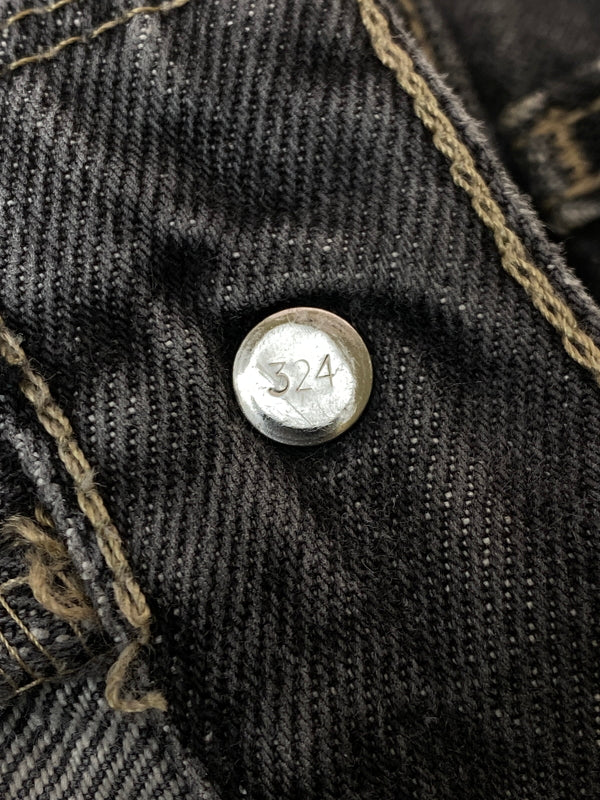 【ジャンク品】【メンズ】 LEVI'S リーバイス 569 LOOSE STRAIGHT JEANS ルーズ ストレート ジーンズ メンズ ボトムス ジーパン 157-261022-em-62-min サイズ：34×34 カラー：インディゴブラック 万代Net店