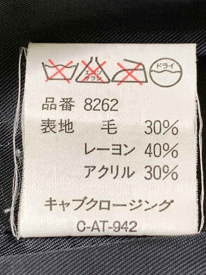 【現状渡し品】【メンズ】 C.A.B.CLOTHING キャブ クロージング 8262 CHAIN STITCH WOOL VARSITY JACKET チェーンステッチ・ウール・バーシティジャケット スタジャン 146-261010-ta-06-min サイズ：L カラー：ブラック/ベージュ 万代Net店
