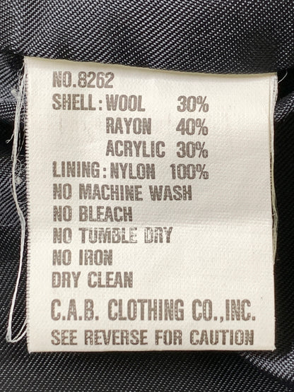 【現状渡し品】【メンズ】 C.A.B.CLOTHING キャブ クロージング 8262 CHAIN STITCH WOOL VARSITY JACKET チェーンステッチ・ウール・バーシティジャケット スタジャン 146-261010-ta-06-min サイズ：L カラー：ブラック/ベージュ 万代Net店