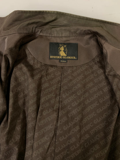 【現状渡し品】【メンズ】 HYSTERIC GLAMOUR ヒステリックグラマー 4AB-1912 スコーピオン刺繍スイングトップ アウター ジャケット 140-261010-ta-04-min サイズ：M カラー：ブラウン 万代Net店