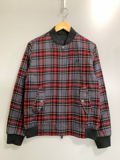 【中古品】【メンズ】 FRED PERRY フレッドペリー キルティングブルゾン メンズ アウター 140-261008-KS-33-min サイズ：S カラー：マルチカラー 万代Net店