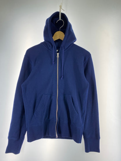 【中古品】【メンズ】 BEAMS ビームス × LOOPWHEELER ZIP-UP HOODIE ループウィラー ジップアップフーディー パーカー トップス 140-261013-yn-14-min サイズ：M カラー：ネイビー 万代Net店