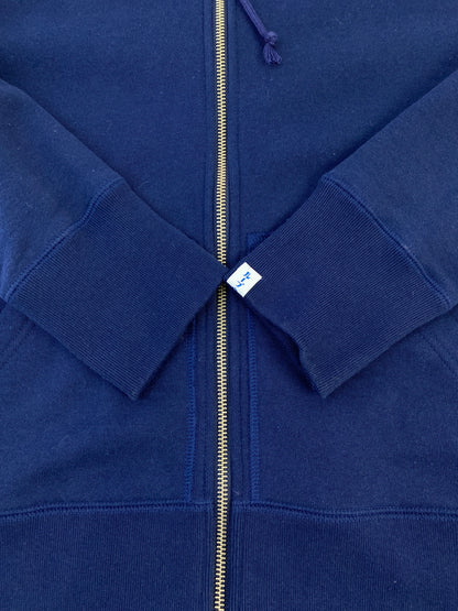 【中古品】【メンズ】 BEAMS ビームス × LOOPWHEELER ZIP-UP HOODIE ループウィラー ジップアップフーディー パーカー トップス 140-261013-yn-14-min サイズ：M カラー：ネイビー 万代Net店