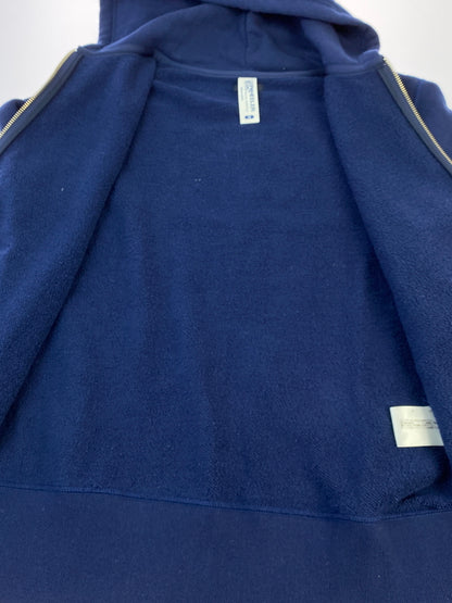 【中古品】【メンズ】 BEAMS ビームス × LOOPWHEELER ZIP-UP HOODIE ループウィラー ジップアップフーディー パーカー トップス 140-261013-yn-14-min サイズ：M カラー：ネイビー 万代Net店