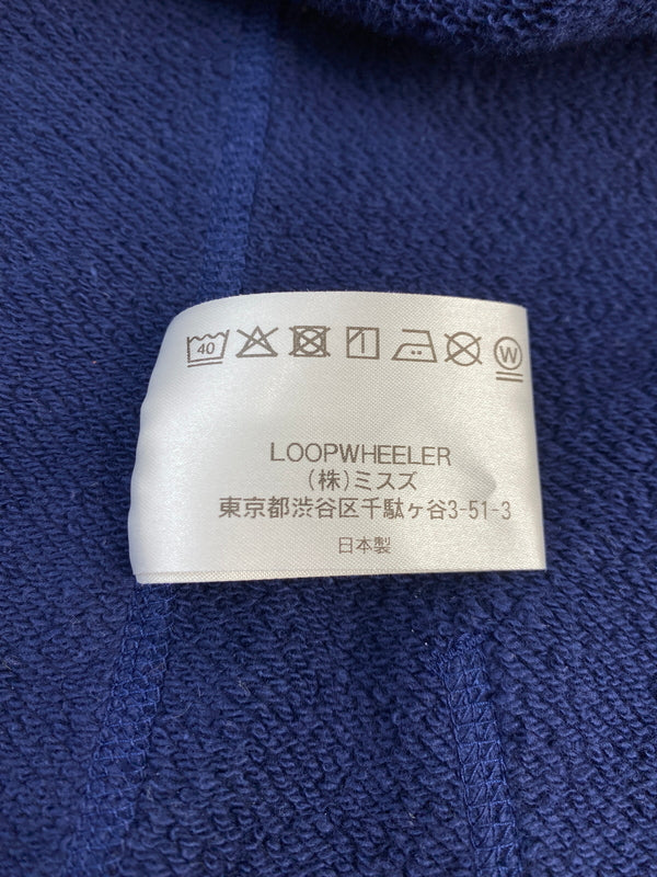 【中古品】【メンズ】 BEAMS ビームス × LOOPWHEELER ZIP-UP HOODIE ループウィラー ジップアップフーディー パーカー トップス 140-261013-yn-14-min サイズ：M カラー：ネイビー 万代Net店