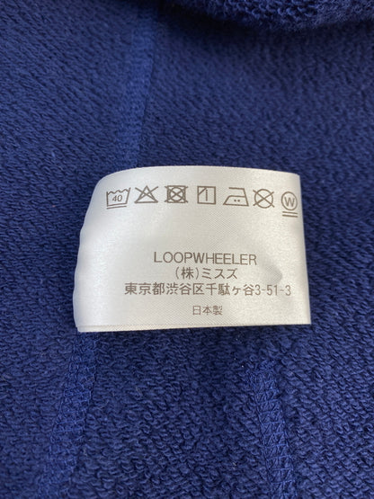 【中古品】【メンズ】 BEAMS ビームス × LOOPWHEELER ZIP-UP HOODIE ループウィラー ジップアップフーディー パーカー トップス 140-261013-yn-14-min サイズ：M カラー：ネイビー 万代Net店