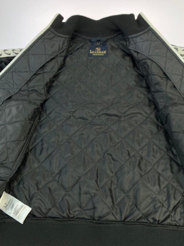 【中古品】【メンズ】 FRED PERRY フレッドペリー × LAVENHAM QUILTED JACKET ラベンハム キルティングジャケット アウター 140-261013-yn-15-min サイズ：M カラー：ブラック 万代Net店