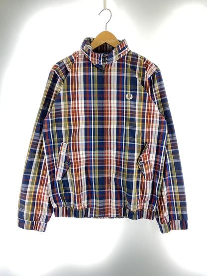 【中古品】【メンズ】 FRED PERRY フレッドペリー MADRAS CHECK HARRINGTON JACKET マドラスチェック ハリントンジャケット アウター 140-261013-yn-16-min サイズ：M カラー：マルチカラー 万代Net店