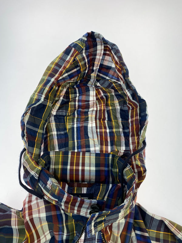 【中古品】【メンズ】 FRED PERRY フレッドペリー MADRAS CHECK HARRINGTON JACKET マドラスチェック ハリントンジャケット アウター 140-261013-yn-16-min サイズ：M カラー：マルチカラー 万代Net店
