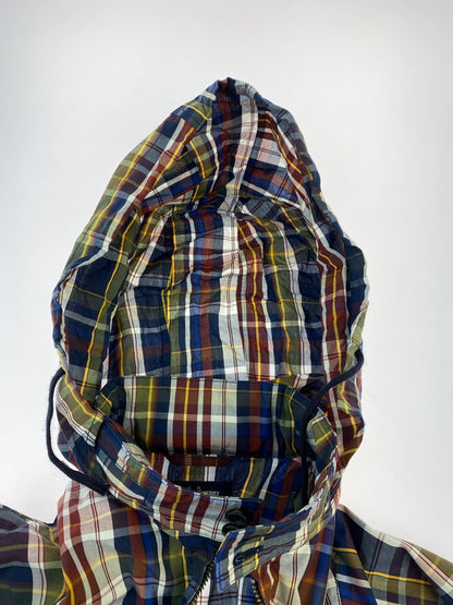 【中古品】【メンズ】 FRED PERRY フレッドペリー MADRAS CHECK HARRINGTON JACKET マドラスチェック ハリントンジャケット アウター 140-261013-yn-16-min サイズ：M カラー：マルチカラー 万代Net店